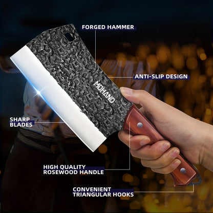 Coffret 3 Couteaux Forgés à la Main + Affûteur